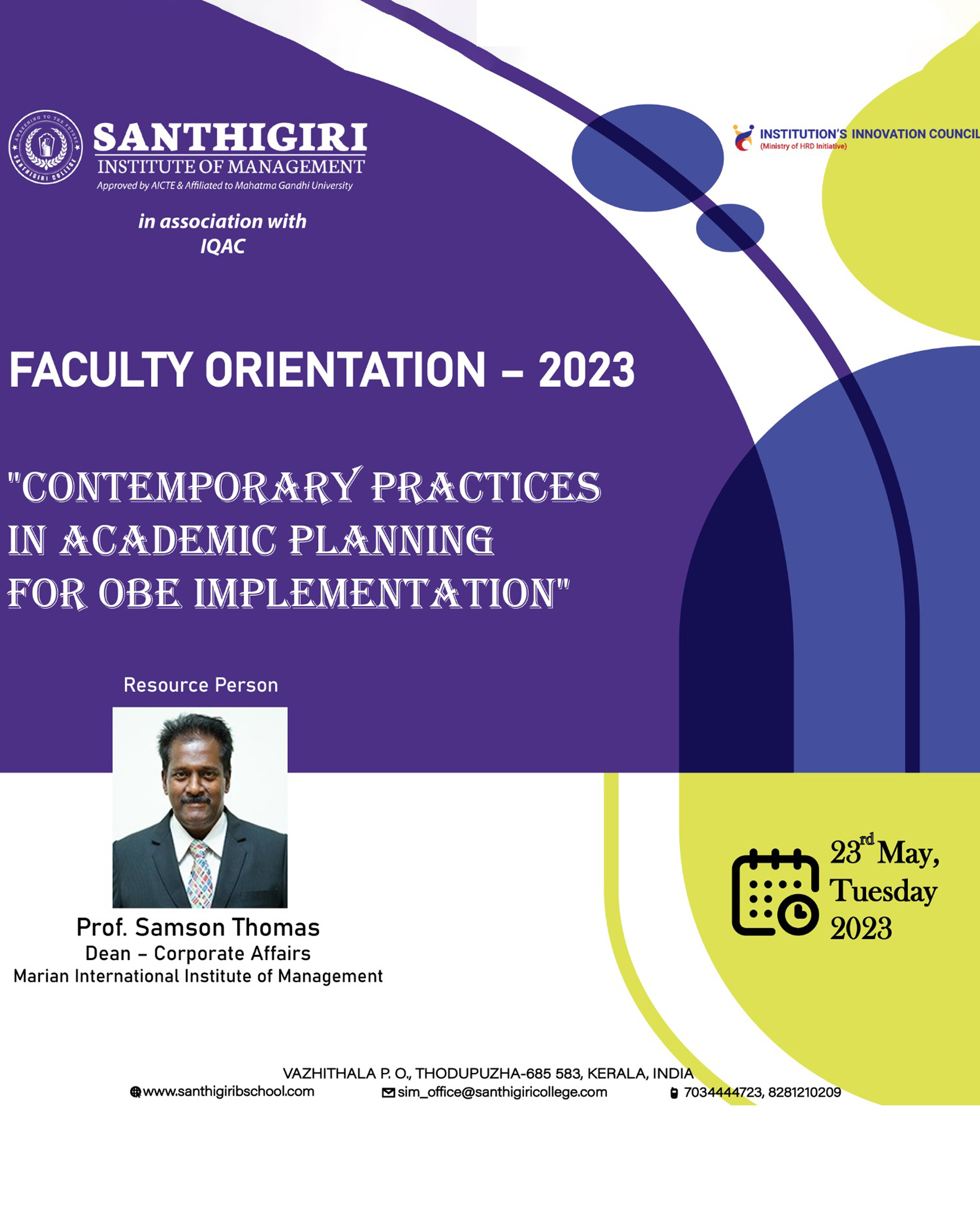 Faculty Orientation – 2023
