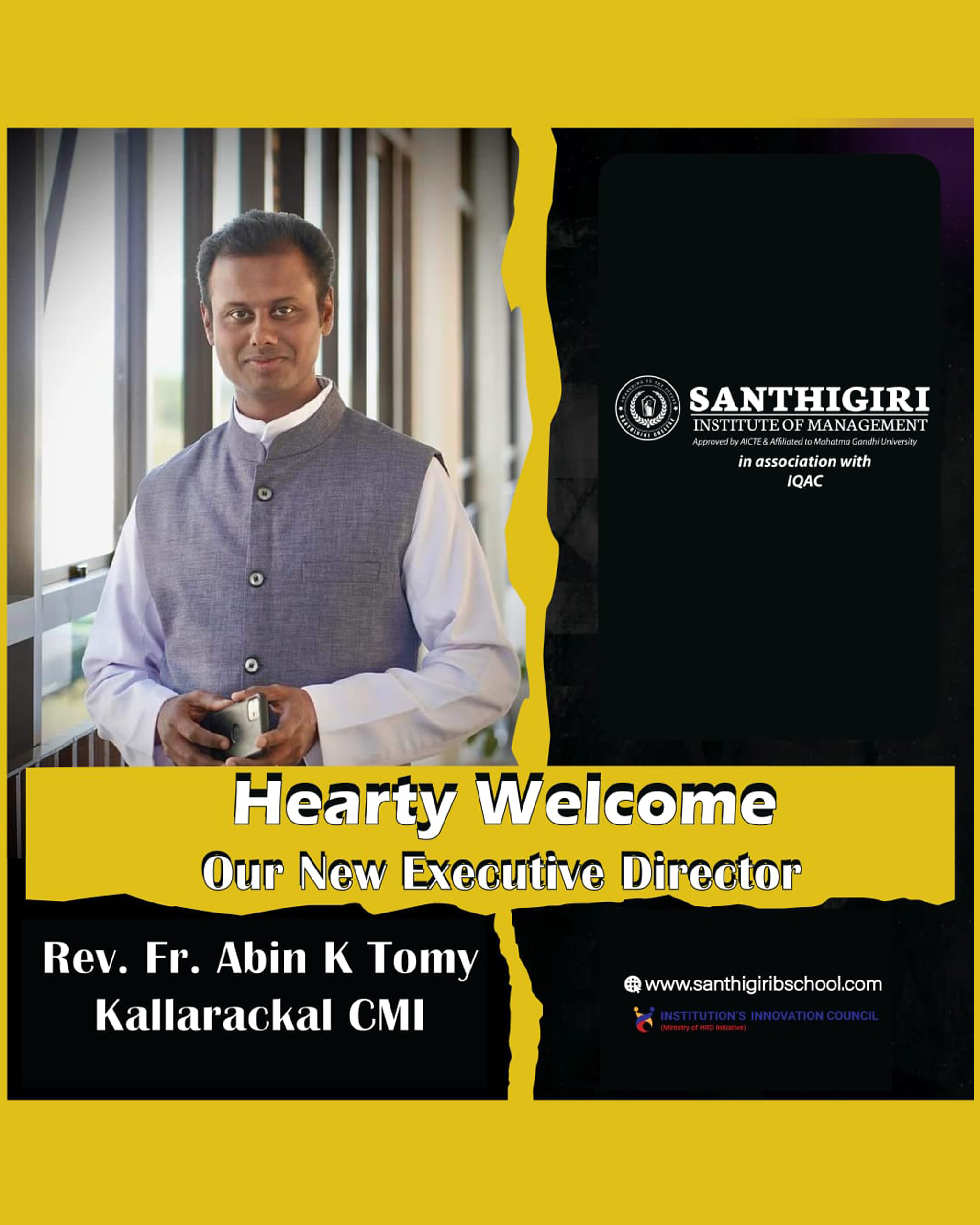 Hearty Welcome Our New Executive